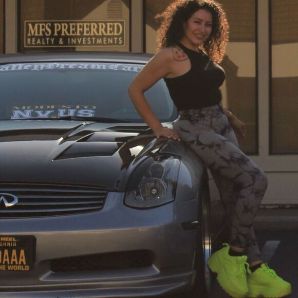 Tie-dye leggings scrunch butt TikTok size M - Picture 3 of 8